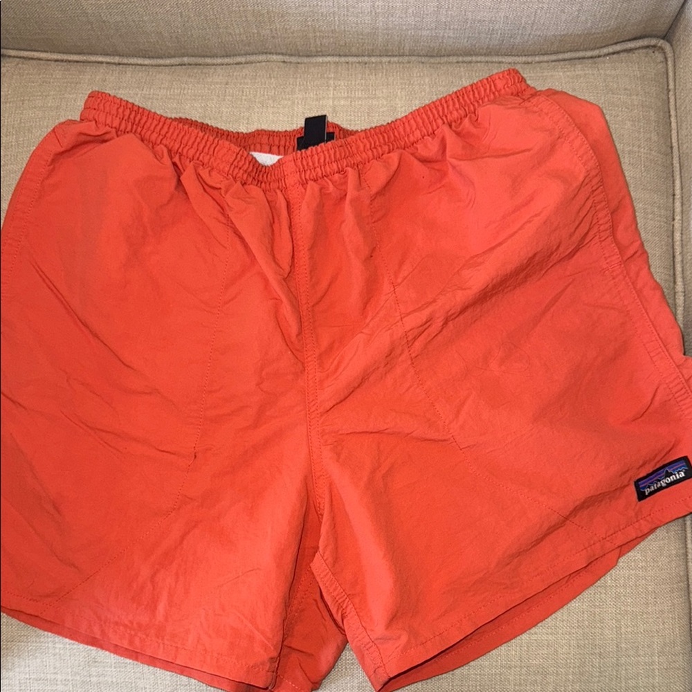 Patagonia Men's Bright Orange Swim Trunks -medium